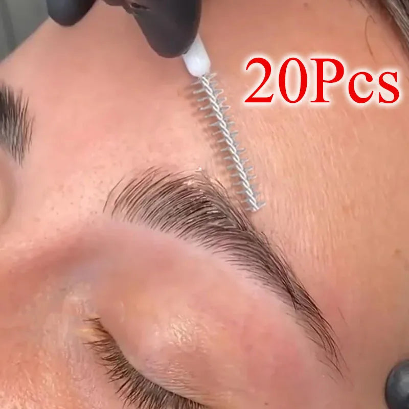 20Pcs Disposable Mini Eyebrow Brushes Brow Lift Tool