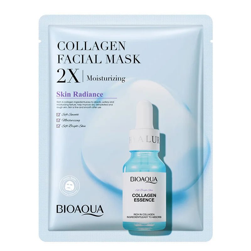 20pcs BIOAQUA Centella Collagen Face Mask VC Moisturizing