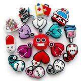 20pcs Silicone Focal Beads Healthcare Theme BPA Free