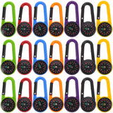 21 Pcs Compass Buckle Hiking Accessories Key Chain