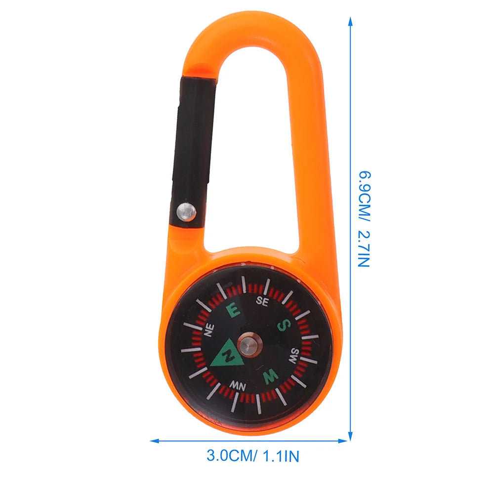 21 Pcs Compass Buckle Hiking Accessories Key Chain