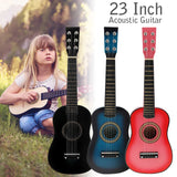 23 inch Black Basswood Acoustic Guitar With Guitar