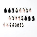 24pcs/box Fake French y2k Nails Press On Long