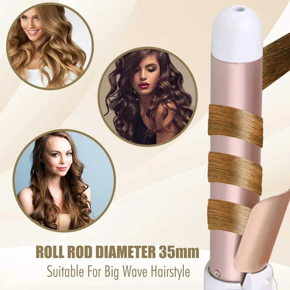 25/28/32mm Ceramic Barrel Hair Curlers Automatic Rotating Curling