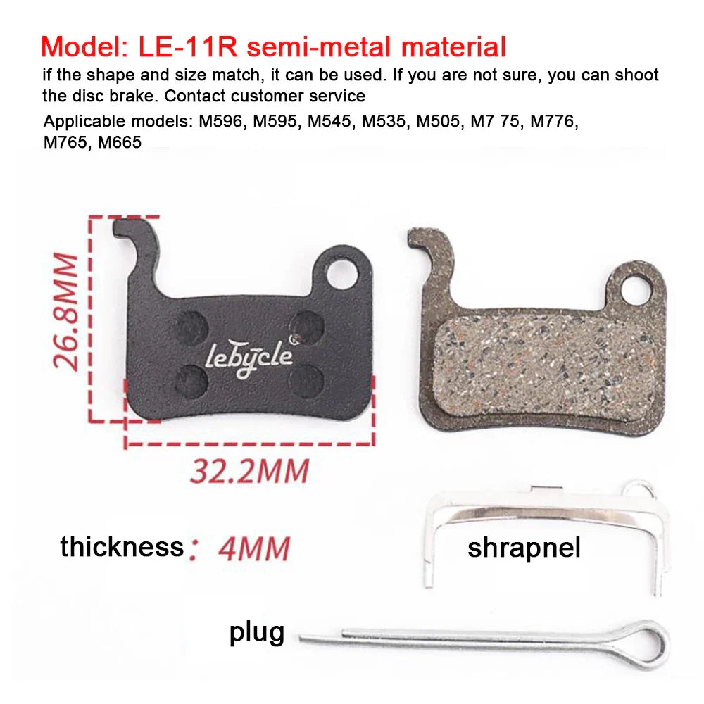 25 Pair MTB Bicycle Disc Brake Pads Resin/Metal/Ceramic