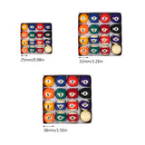 25mm32mm38mm Children Mini Billiards Table Balls Set Resin