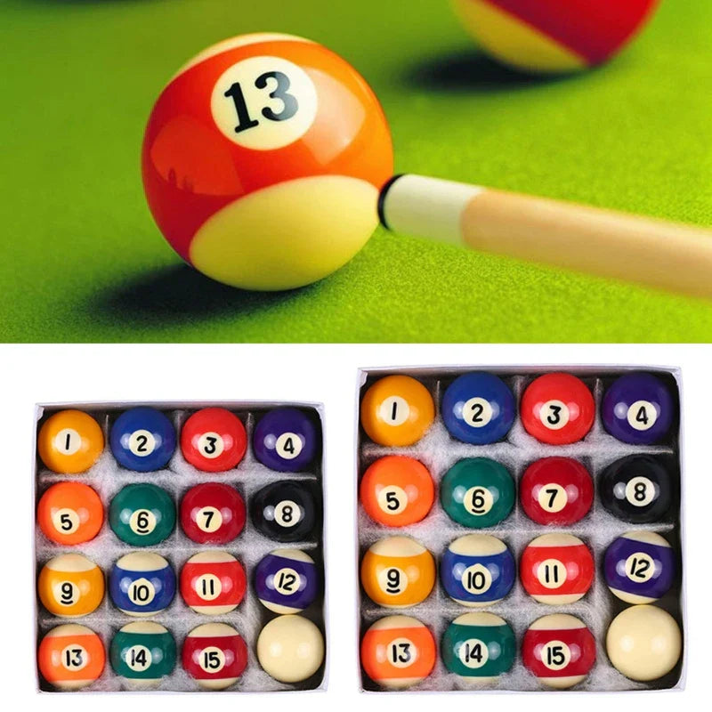 25mm32mm38mm Children Mini Billiards Table Balls Set Resin
