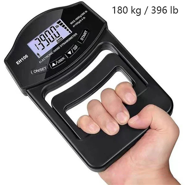 264 / 396Lbs Digital Hand Dynamometer Grip Strength