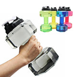 2PC Water Dumbbell Sport Bottle Large Capacity Gym