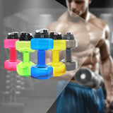 2PC Water Dumbbell Sport Bottle Large Capacity Gym