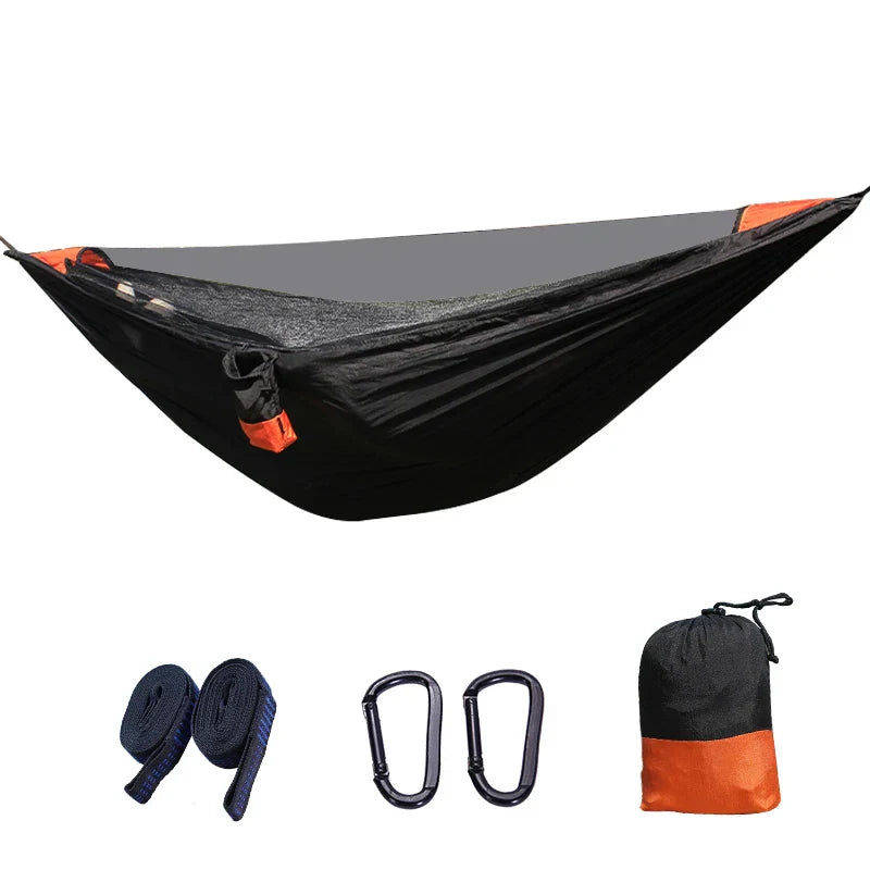 2Person Outdoor Camping Hammock 2.8x1.4m/9.2x4.6ft Lightweight Hanging Mosquito