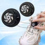 2Sets Metal Wire Swivel Automatic Buckle Rope Sneaker