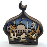 Wooden Mosque Carving Handcraft Gift