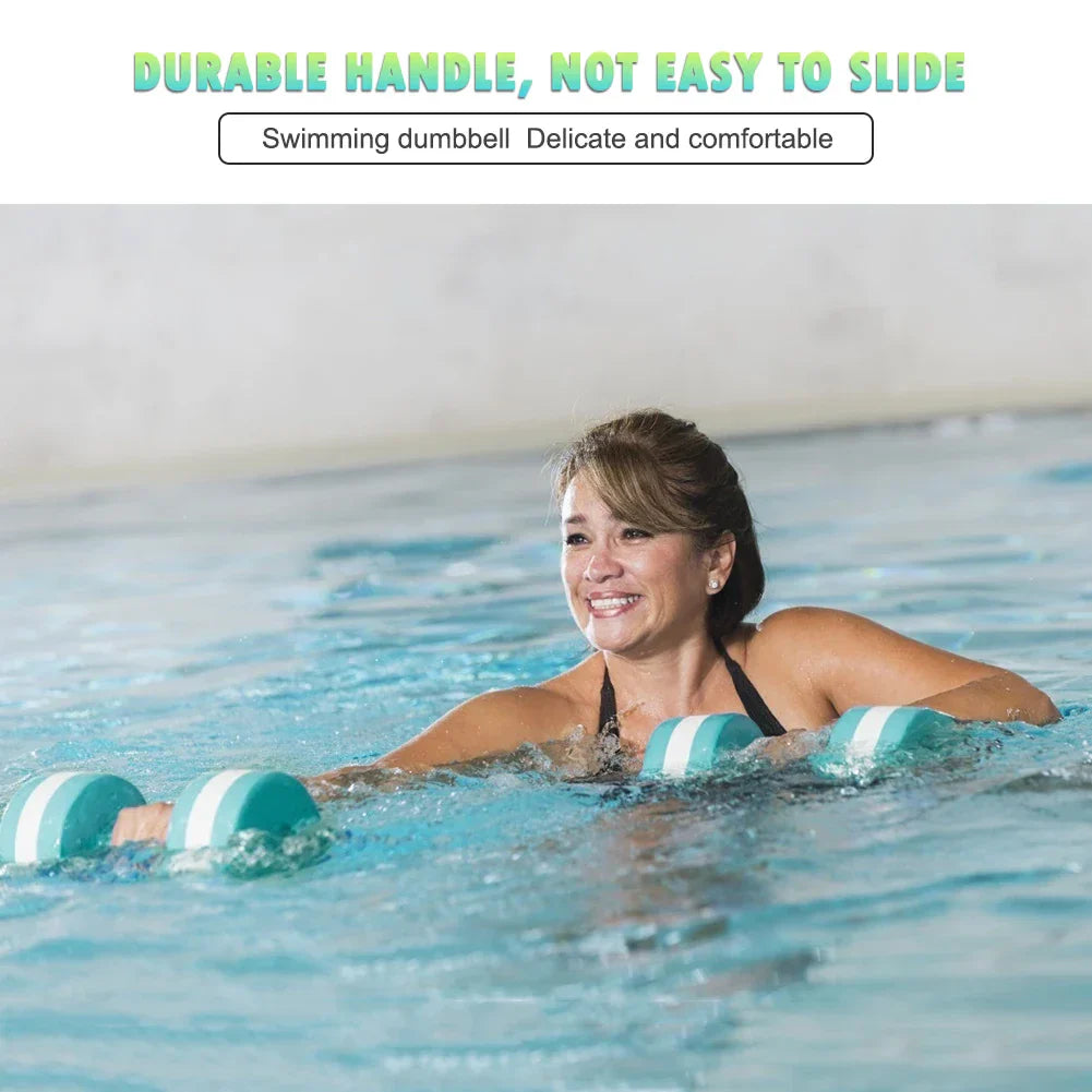 2pcs EVA Foam Aqua Dumbbells Water Aerobics Swim
