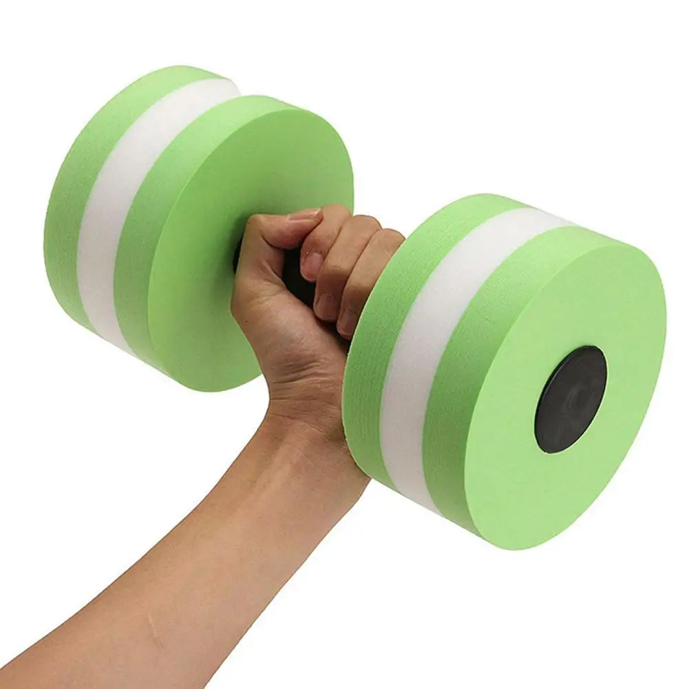 2pcs EVA Water Foam Floating Dumbbell Swimming Pool