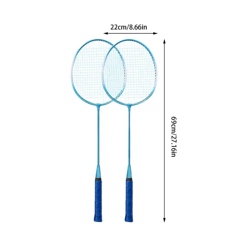 2pcs Professional Badminton Rackets And Carrying Bag Set