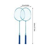 2pcs Professional Badminton Rackets And Carrying Bag Set