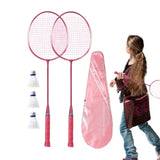 2pcs Professional Badminton Rackets And Carrying Bag Set