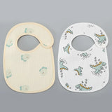 2pcs/set Cotton Waterproof Baby Bibs Summer Infant Bib