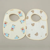 2pcs/set Cotton Waterproof Baby Bibs Summer Infant Bib