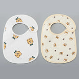 2pcs/set Cotton Waterproof Baby Bibs Summer Infant Bib