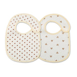 2pcs/set Cotton Waterproof Baby Bibs Summer Infant Bib