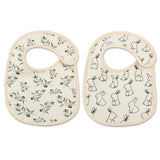 2pcs/set Cotton Waterproof Baby Bibs Summer Infant Bib