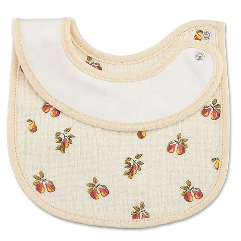 2pcs/set Cotton Waterproof Baby Bibs Summer Infant Bib