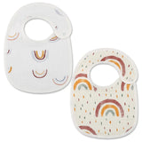 2pcs/set Cotton Waterproof Baby Bibs Summer Infant Bib