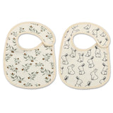 2pcs/set Cotton Waterproof Baby Bibs Summer Infant Bib