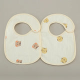 2pcs/set Cotton Waterproof Baby Bibs Summer Infant Bib