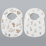 2pcs/set Cotton Waterproof Baby Bibs Summer Infant Bib