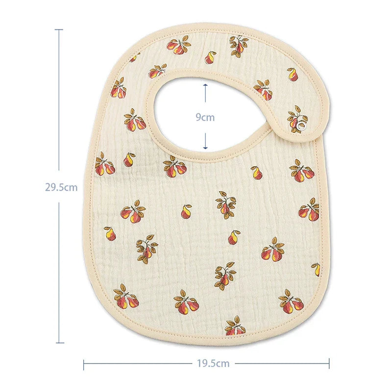 2pcs/set Cotton Waterproof Baby Bibs Summer Infant Bib