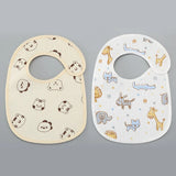 2pcs/set Cotton Waterproof Baby Bibs Summer Infant Bib