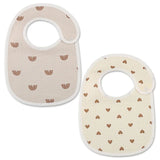 2pcs/set Cotton Waterproof Baby Bibs Summer Infant Bib