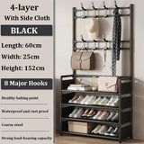 3/4/5 Layer Integrated Simple Entryway Shoe Rack Coat
