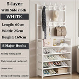 3/4/5 Layer Integrated Simple Entryway Shoe Rack Coat