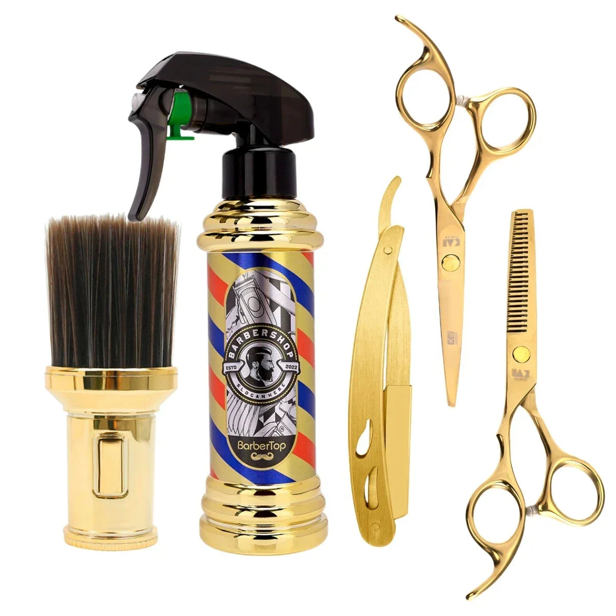 3/5PCS Gold Hairdressing Styling Tools Set 6 Inch