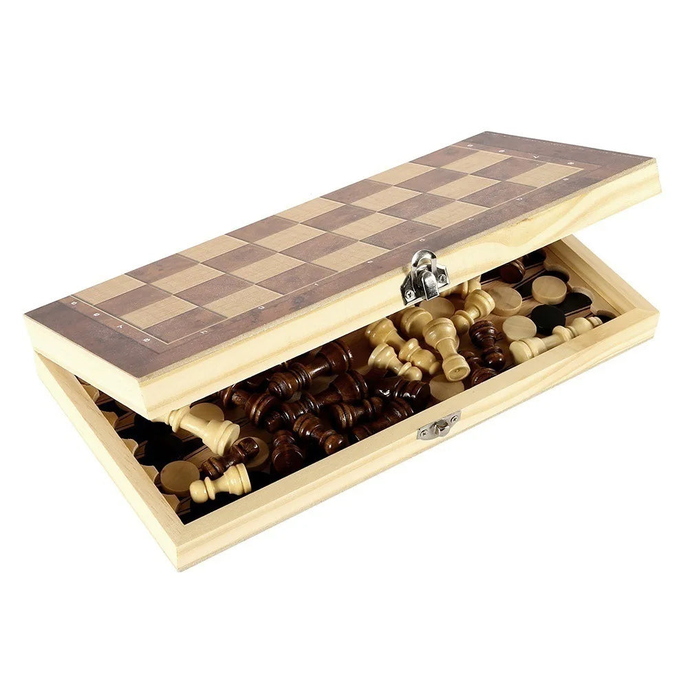 3 In 1 Board Party Dice Chess Backgammon