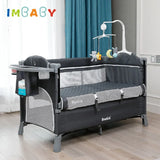 In Cradle Foldable Baby Crib Adaptable Splicing Large