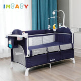 In Cradle Foldable Baby Crib Adaptable Splicing Large