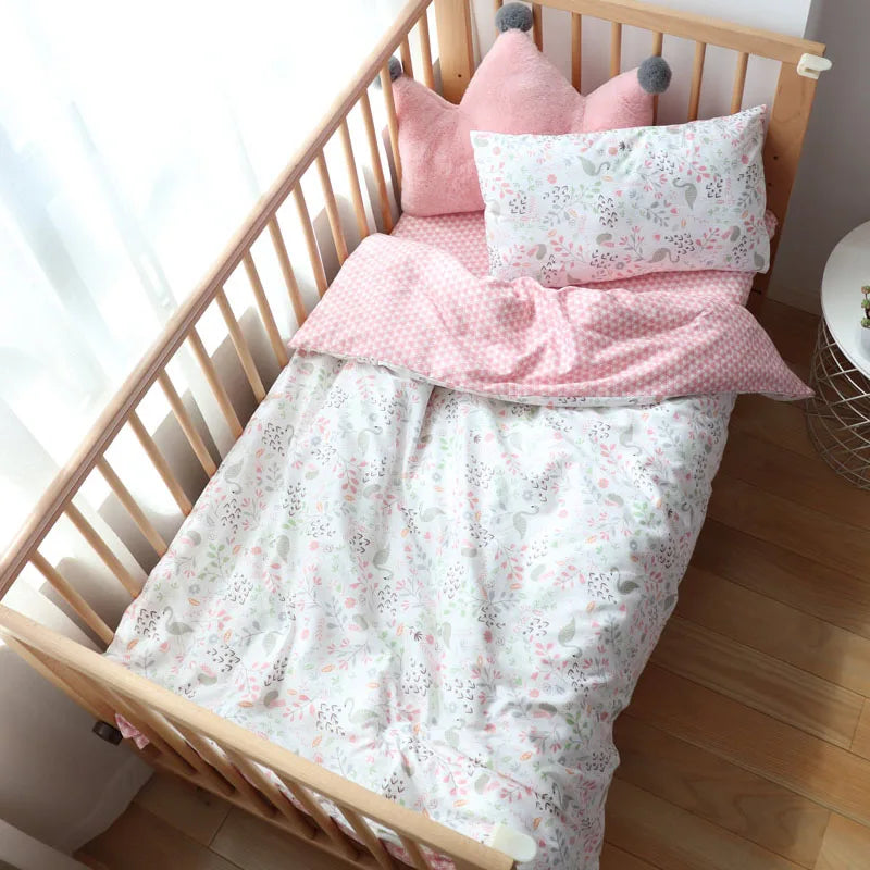 Pcs Baby Crib Bedding Set Cotton Bed Linens