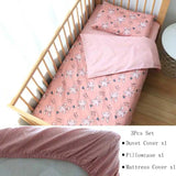 Pcs Baby Crib Bedding Set Cotton Bed Linens