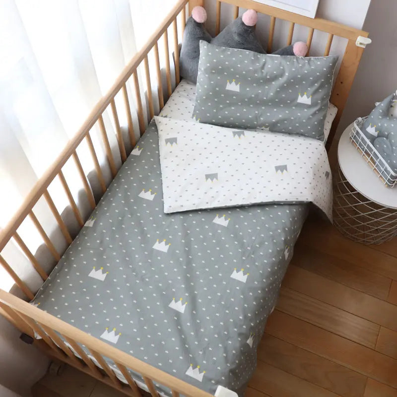 Pcs Baby Crib Bedding Set Cotton Bed Linens