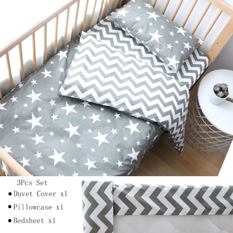 Pcs Baby Crib Bedding Set Cotton Bed Linens