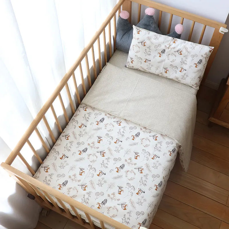 Pcs Baby Crib Bedding Set Cotton Bed Linens