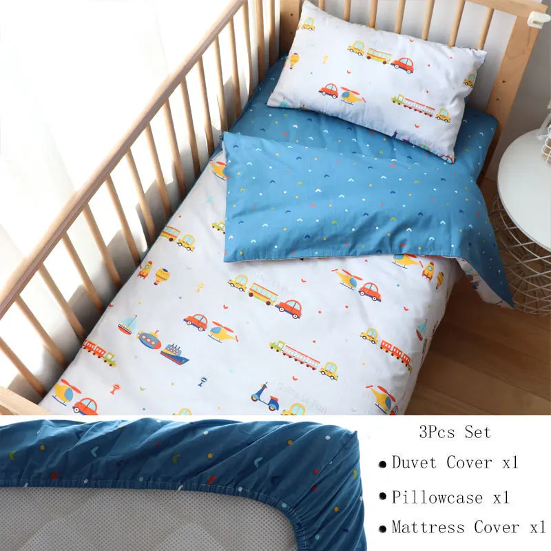 Pcs Baby Crib Bedding Set Cotton Bed Linens