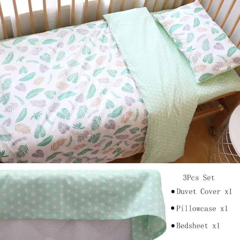 Pcs Baby Crib Bedding Set Cotton Bed Linens