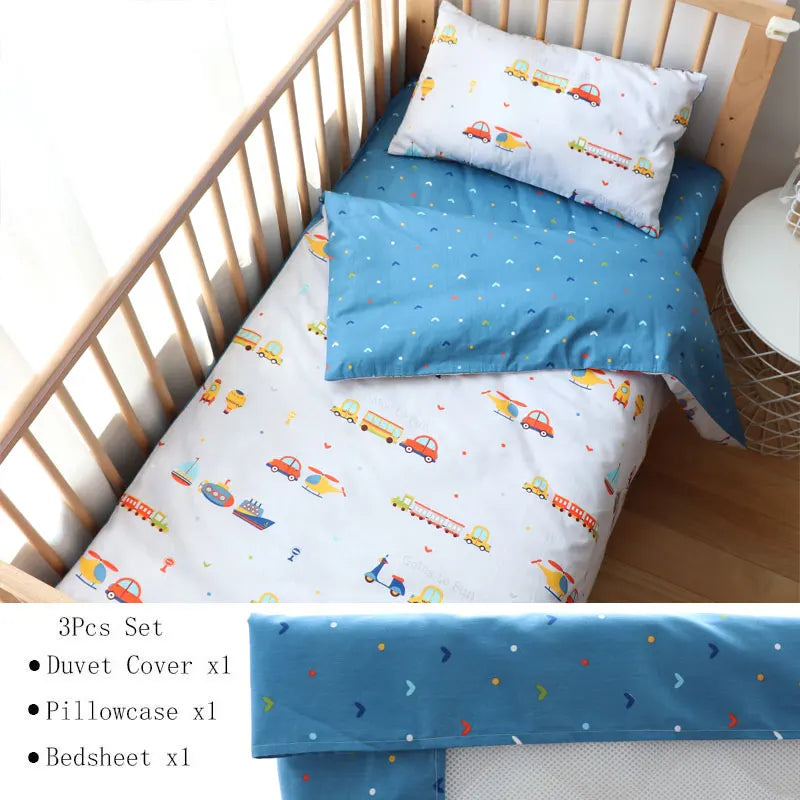 Pcs Baby Crib Bedding Set Cotton Bed Linens