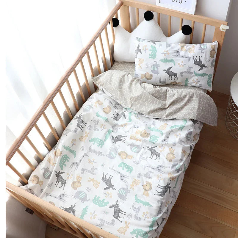 Pcs Baby Crib Bedding Set Cotton Bed Linens